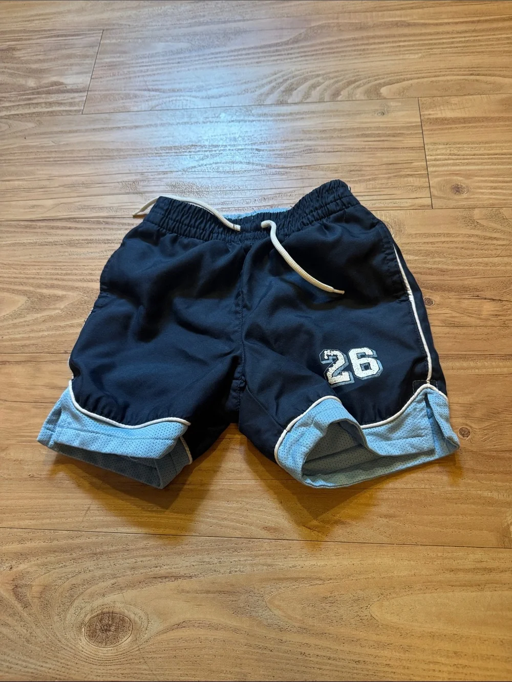 Old Navy Pale Blue Mesh Pull-On Shorts for Kids - reversible